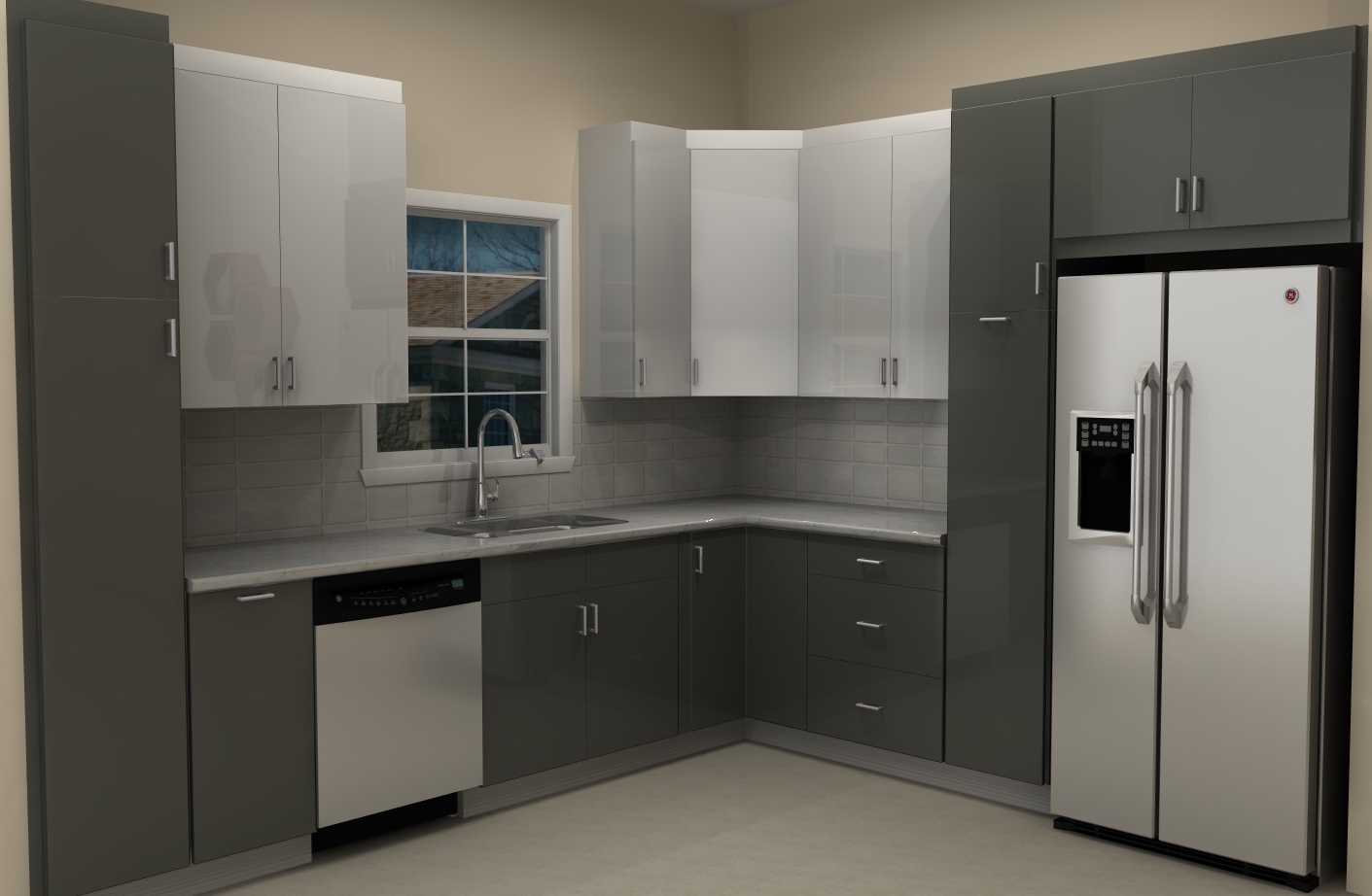 High Gloss Abstrakt Doors Are A Favorite Choice For Modern White Ikea Kitchens This Do Inexpensive Kitchen Remodel Ikea Kitchen Remodel Simple Kitchen Remodel