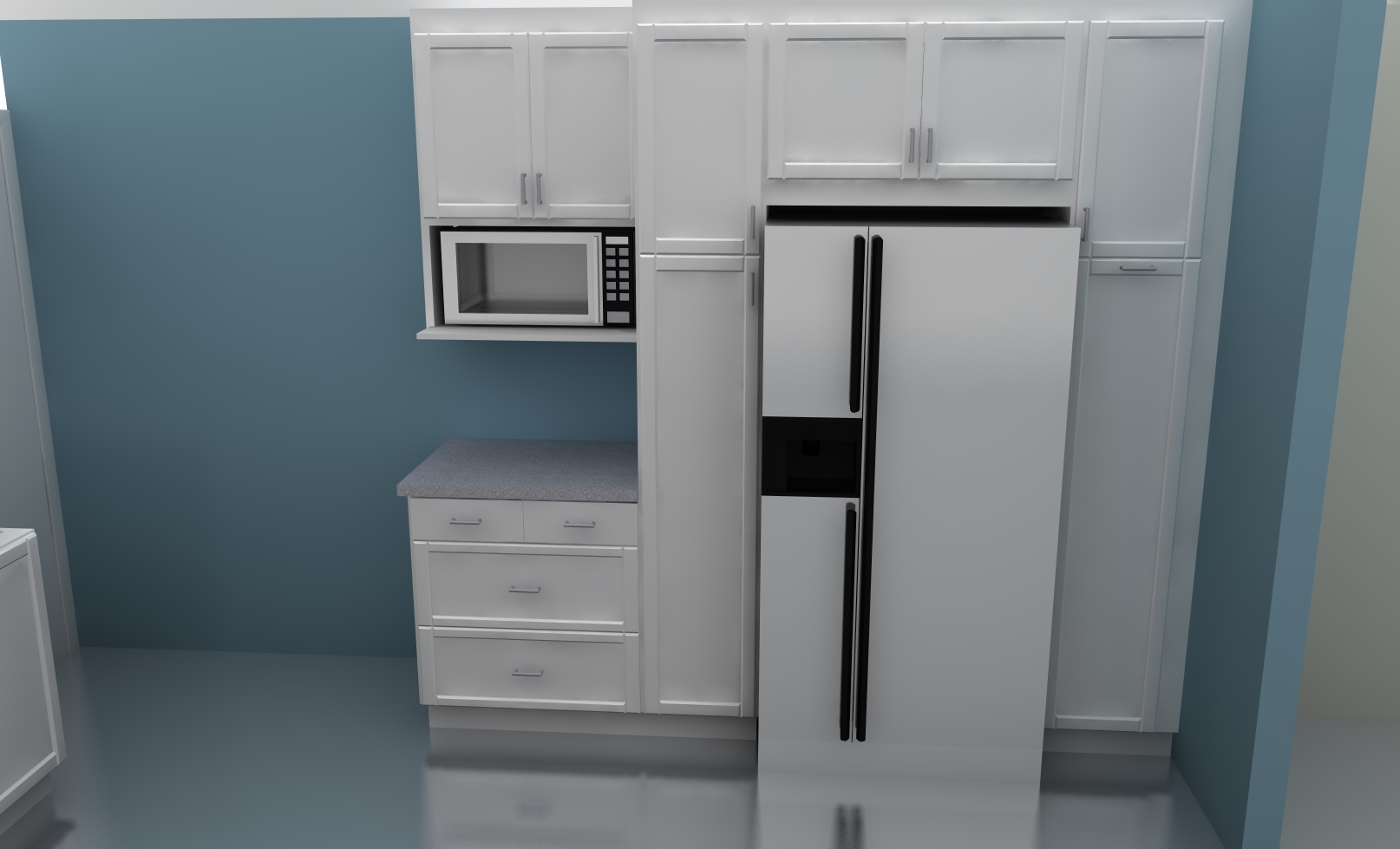 fridge ikea corner tall cabinet