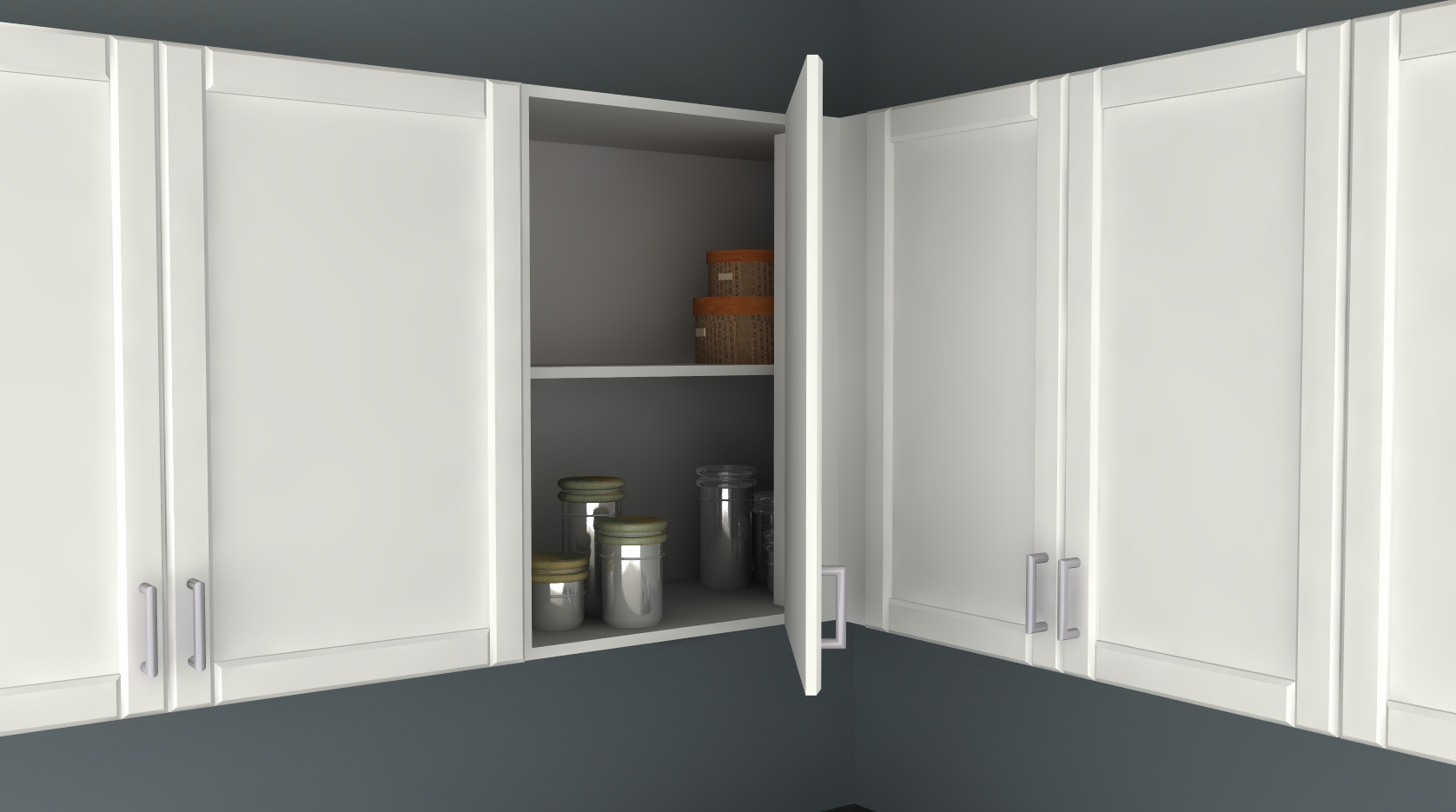 angle wall kitchen cabinet