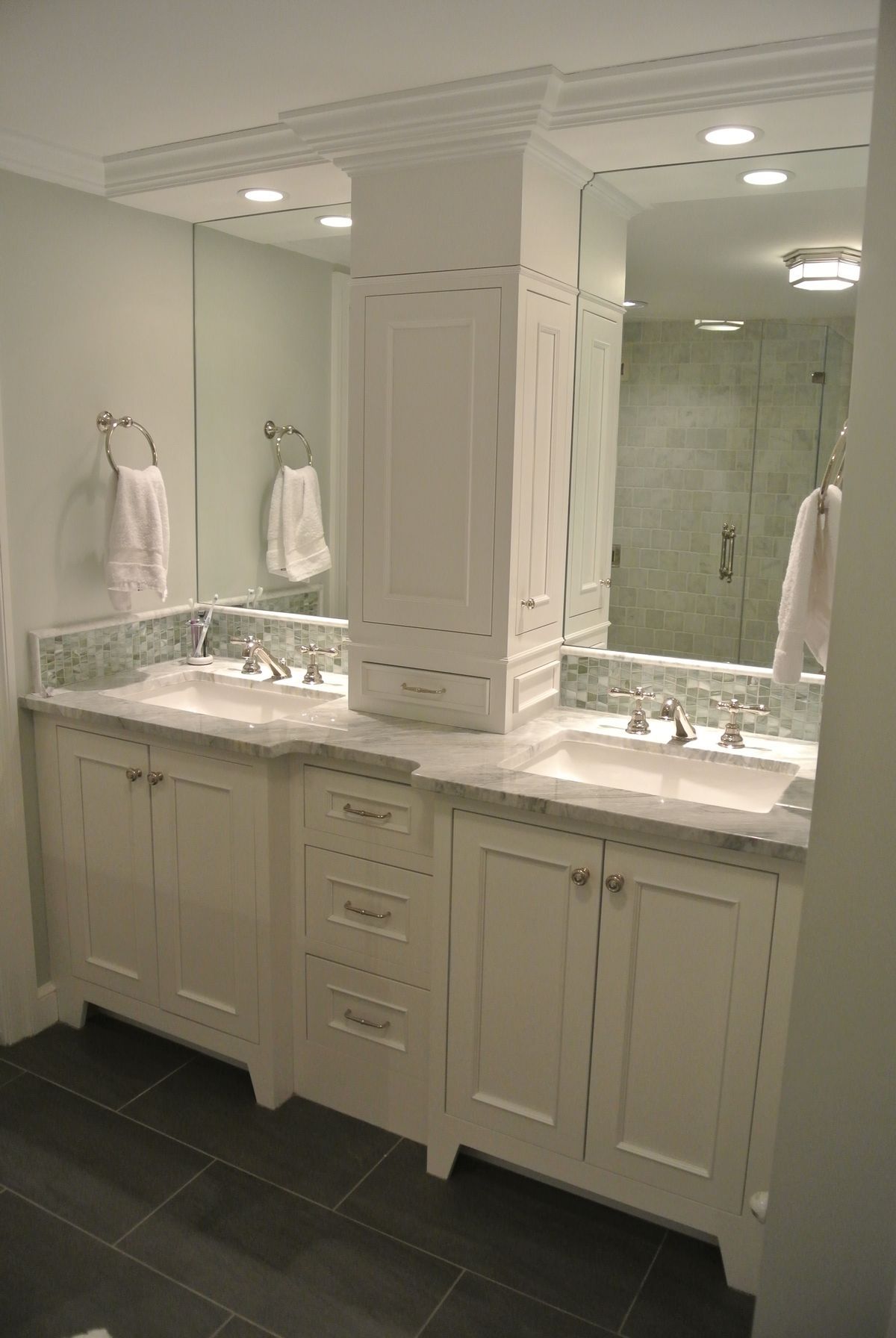 Ikea Bathroom Vanities A Linen Closet on the Countertop