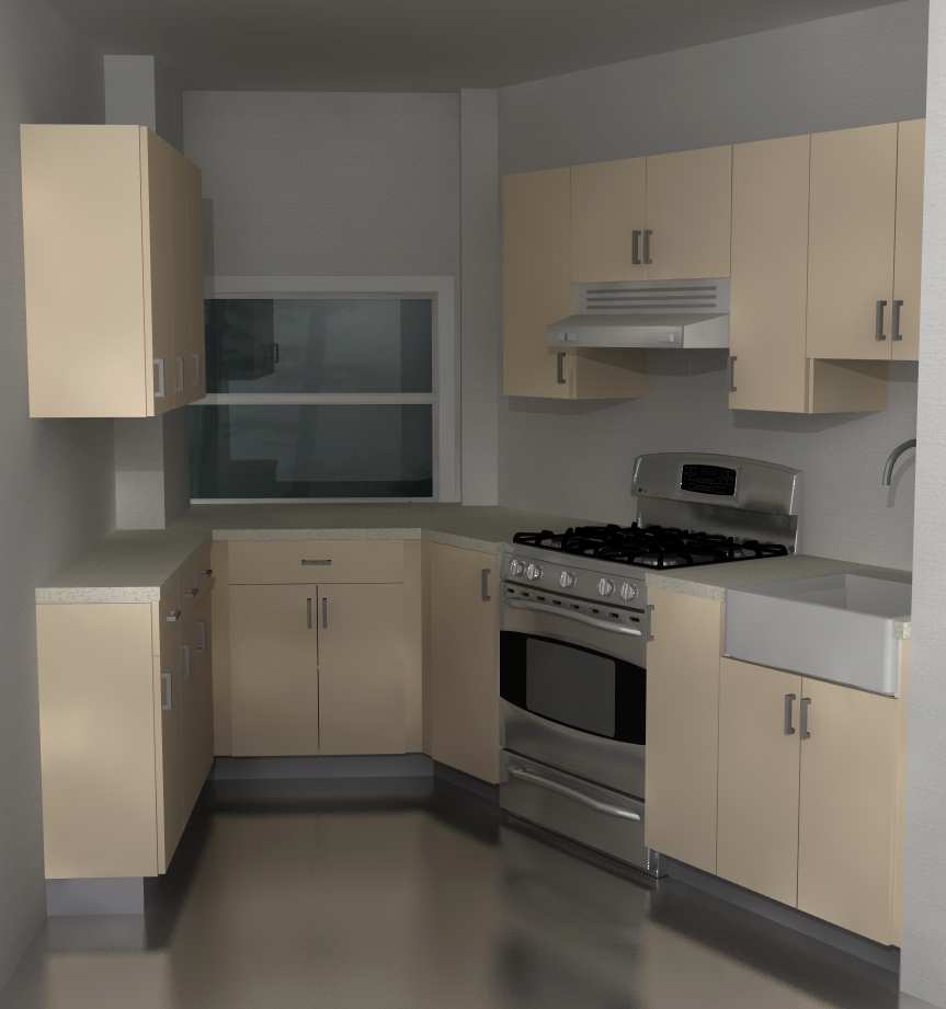 A functional iIKEAi ikitcheni design for an angled space