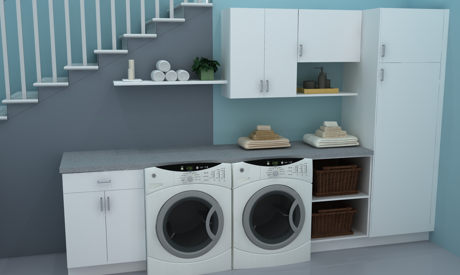 Useful spaces a practical IKEA laundry room