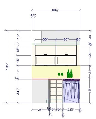 A minimalist home bar for a contemporary home