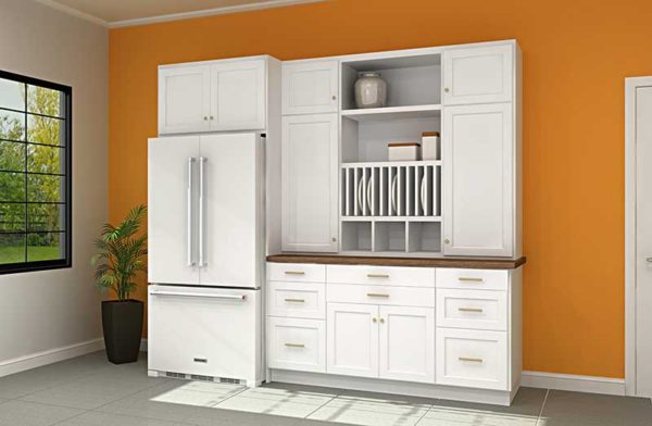 Get a custom IKEA kitchen with a built-in hutch