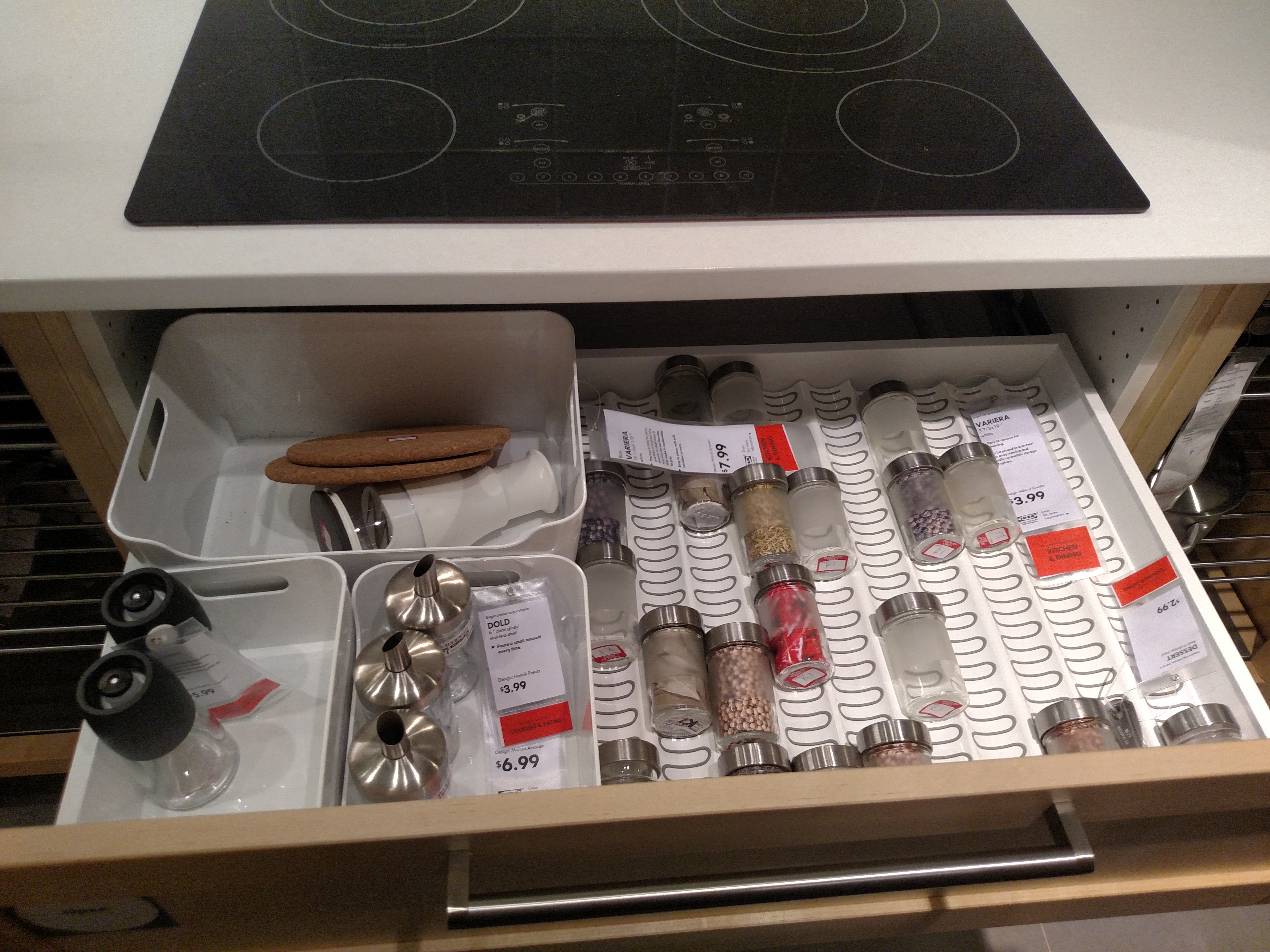 ikea spice drawer organiser