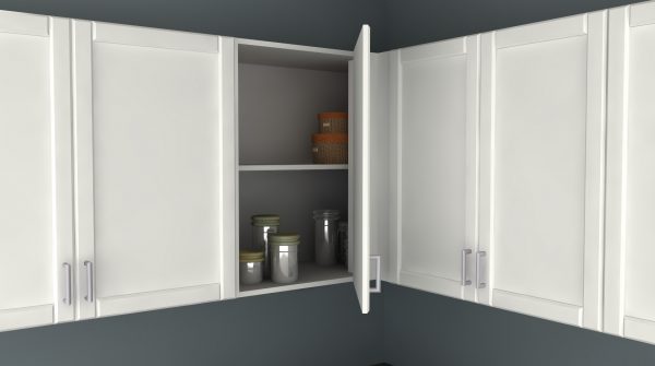 A Blind Corner Cabinet Solution For Irregular Kitchens - Wall Unit Cabinets Ikea