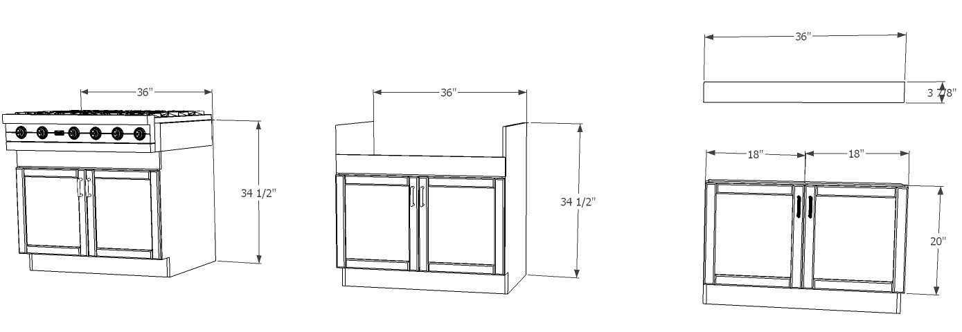 IKEA Kitchen Hack: A Base Cabinet for Farmhouse Sinks and Deep Cooktops