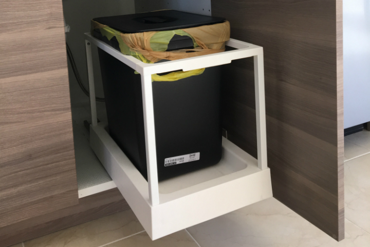 IKEA Garbage Bin Cabinets: Waste-Sorting Kitchen Design Tips