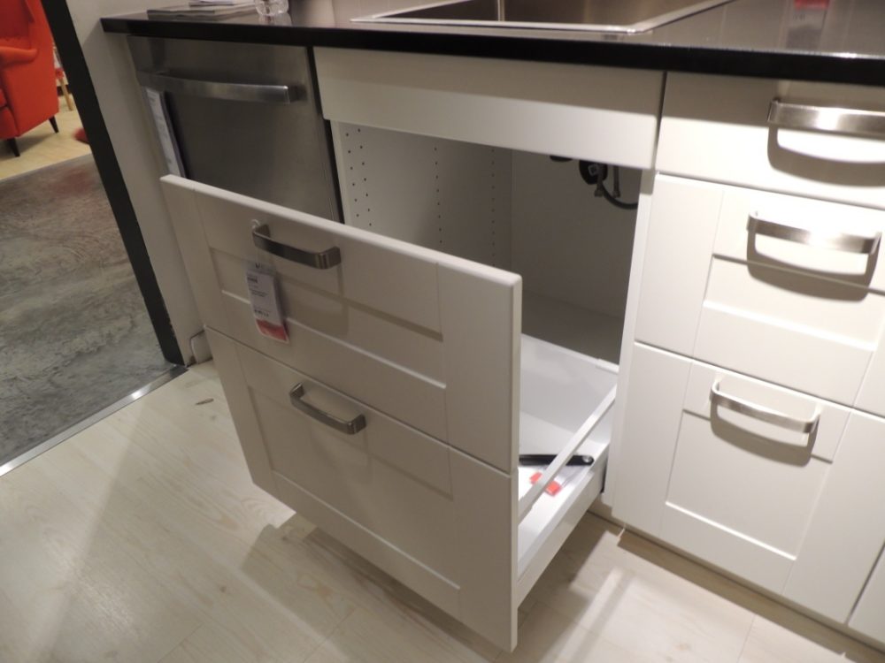 ikea kitchen sink cabinet plumbing