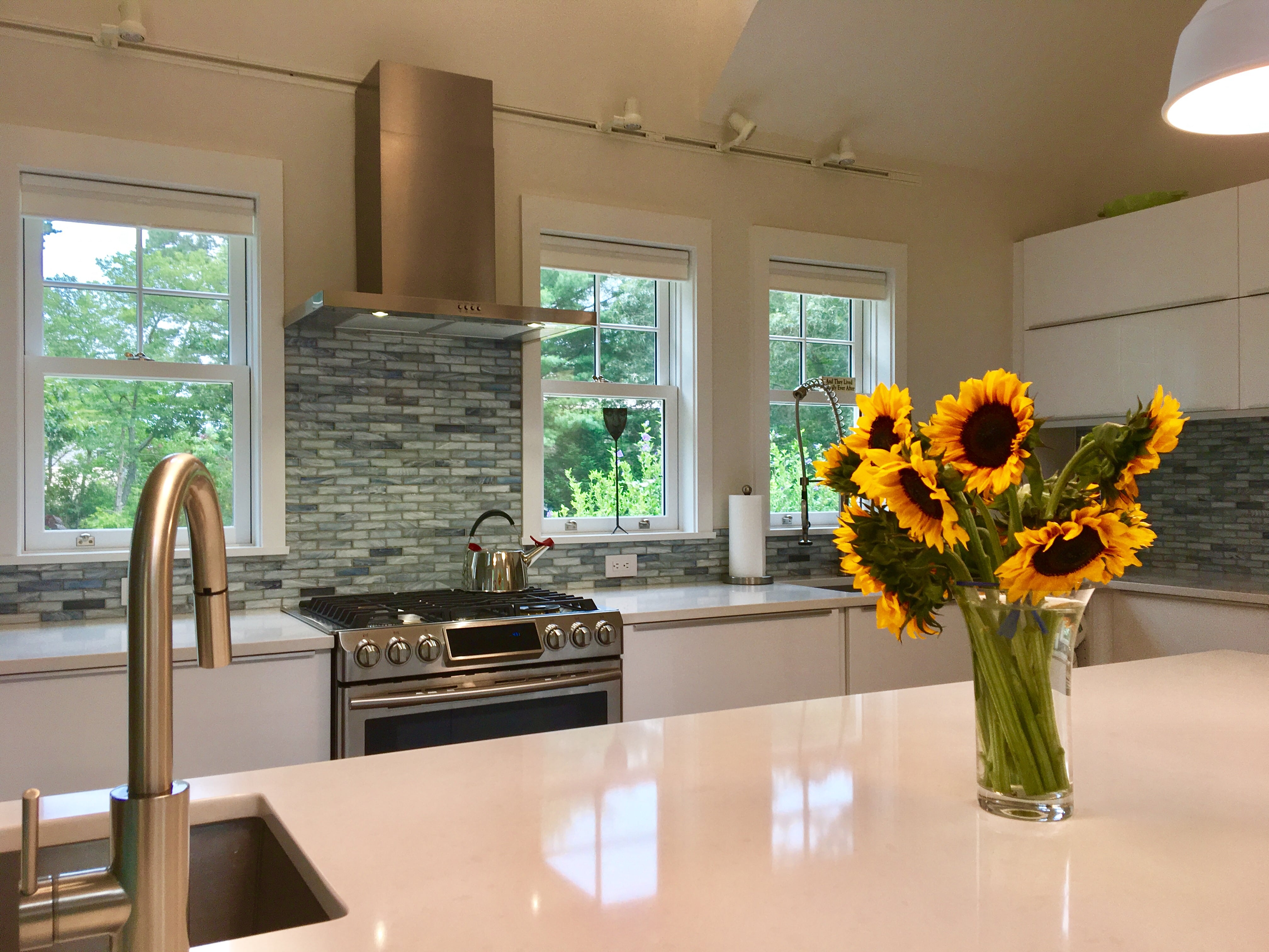 modern white IKEA kitchen