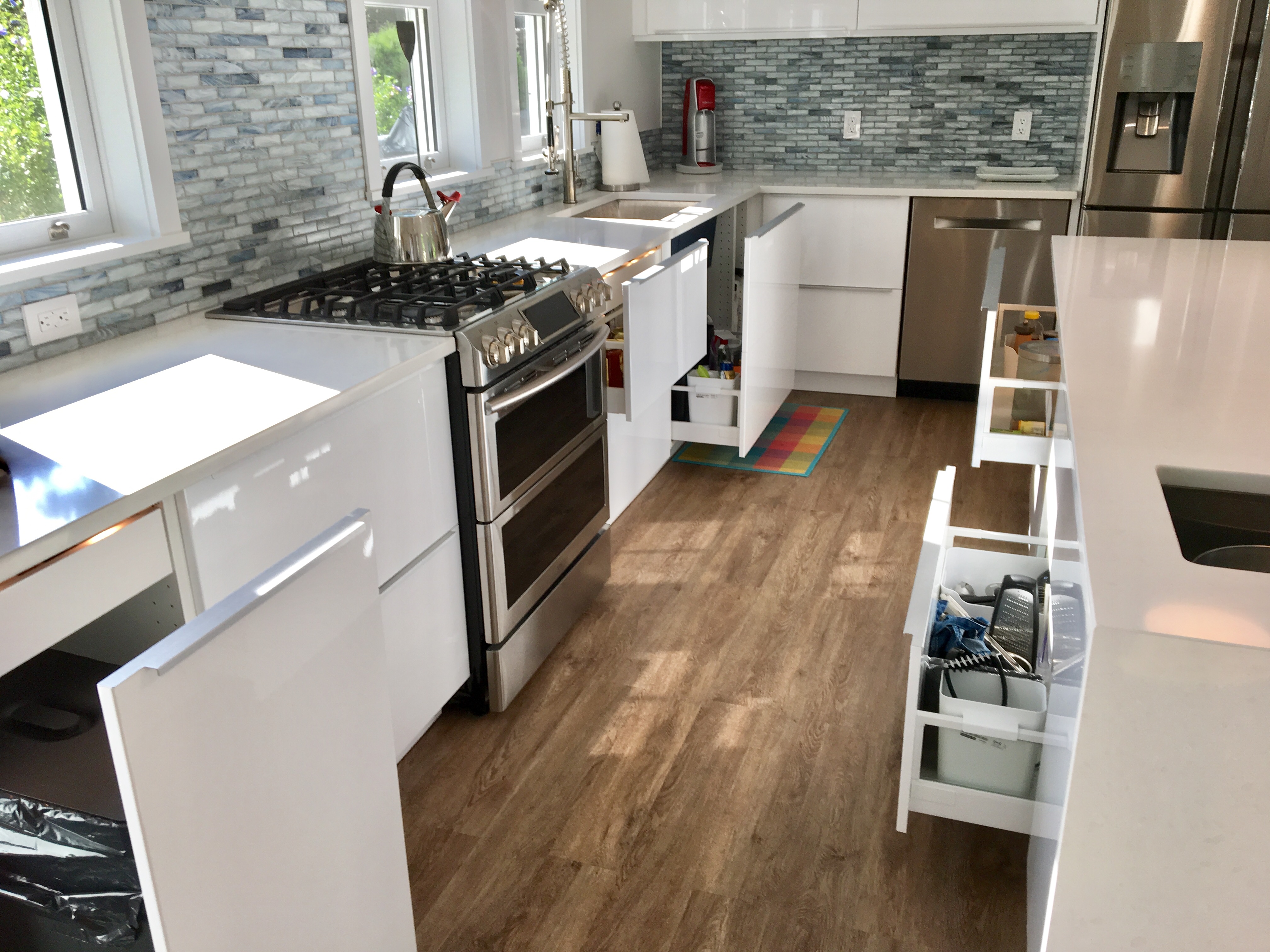 modern white IKEA kitchen