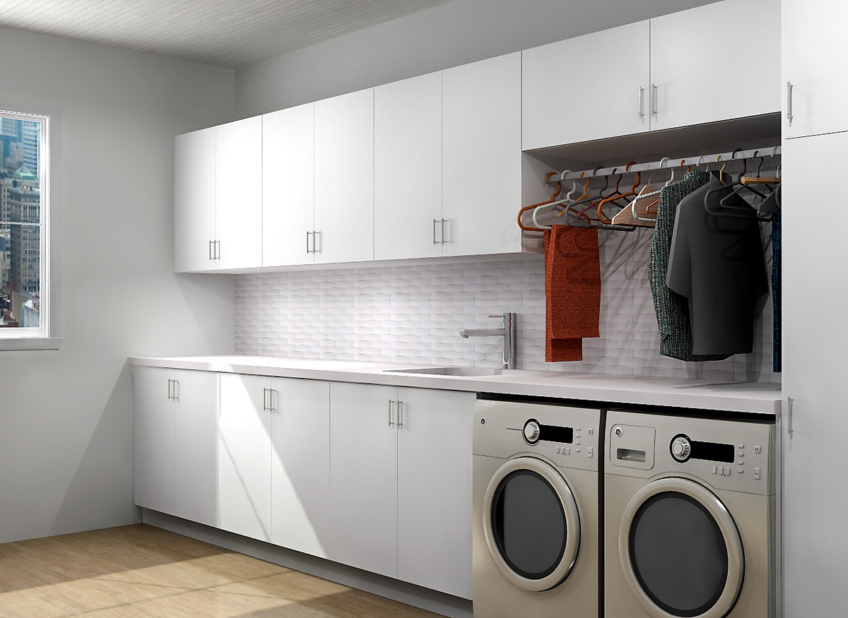 Turn IKEA Cabinetry Into Your Ideal Laundry  Space