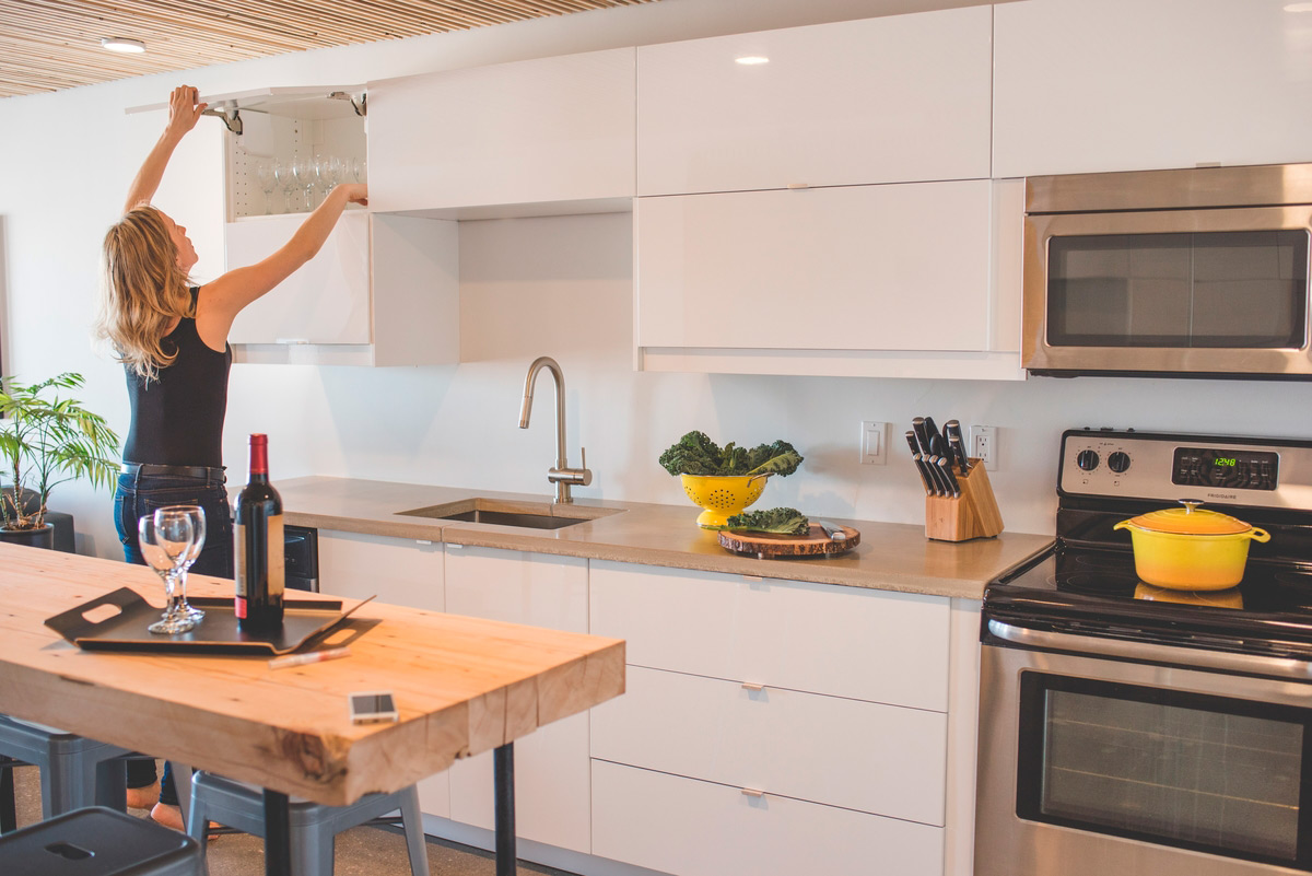 Staggered Wall Cabinets 