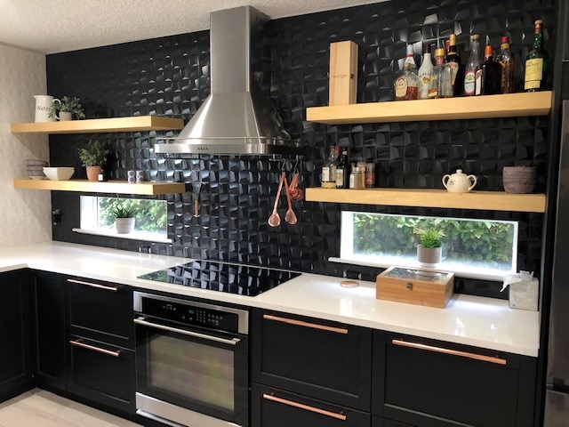 All black kitchen remodel