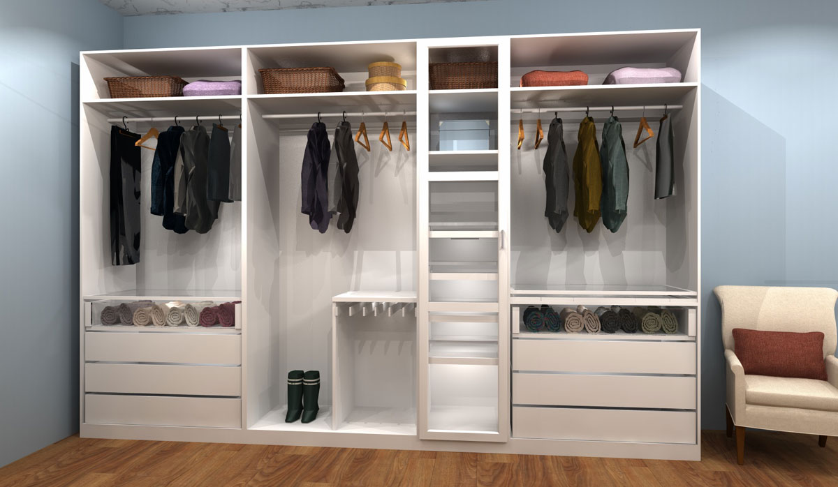IKEA Closet Design - PAX her closet