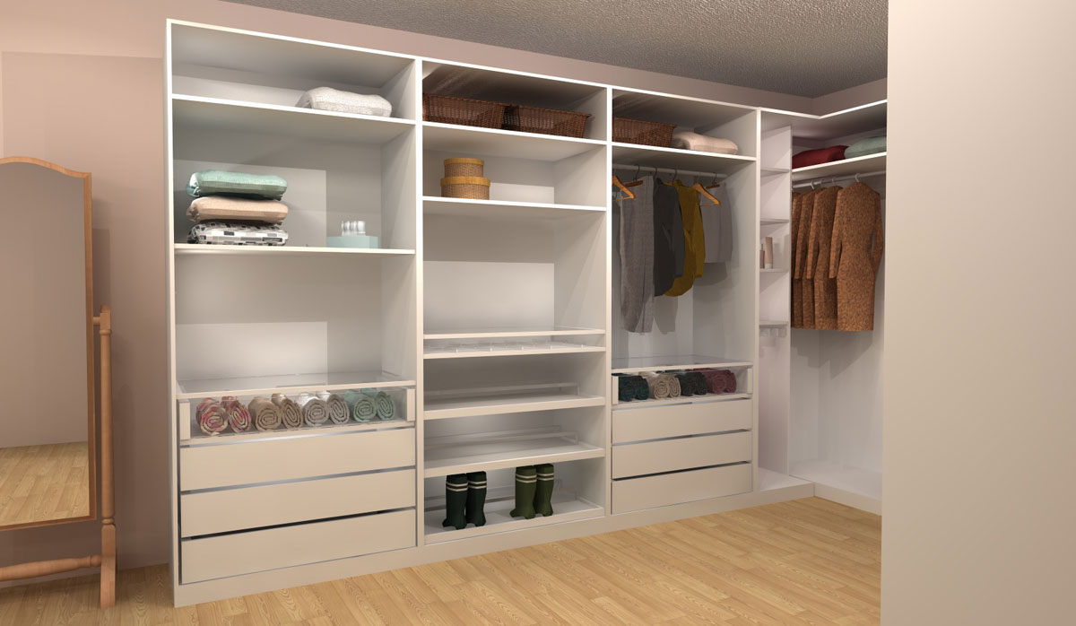 IKEA Closet Design - PAX with Drawers