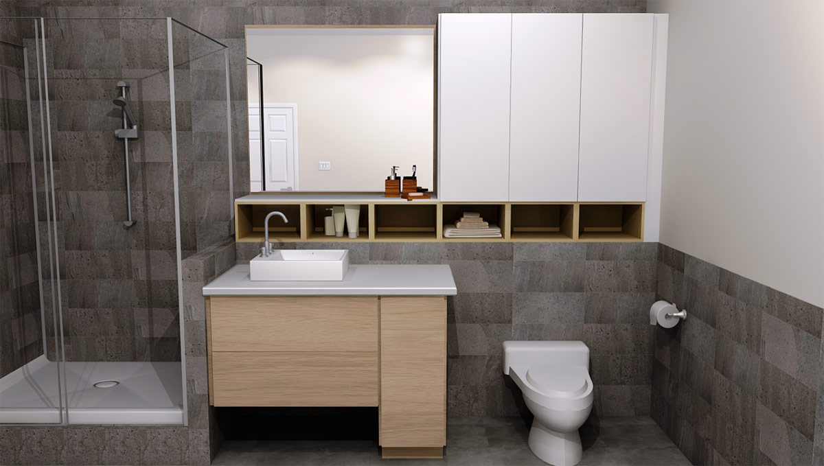 Modern Small IKEA Bathroom