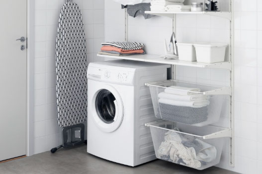 Ikea Sektion Solutions For A Neat, Ikea Laundry Room Storage Solutions