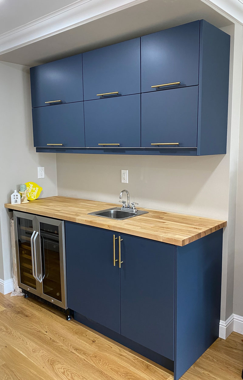 Bar cabinet with fridge deals and sink