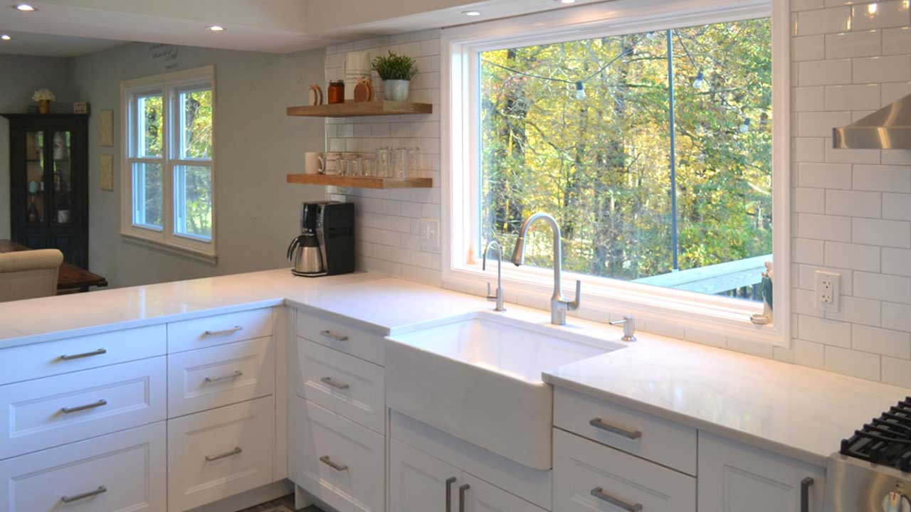 With single sink insert.  Sink, Kitchen remodel, Cabin kitchens