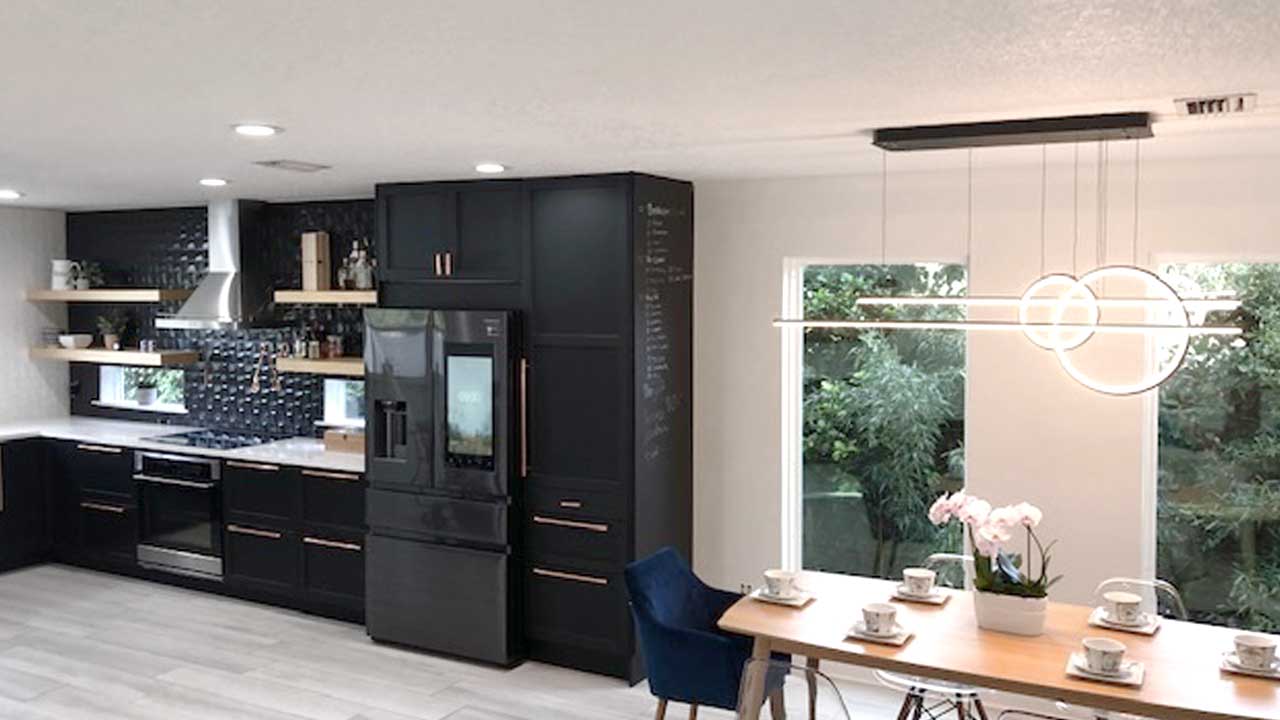 Customer Remodels IKEA Kitchen with All Black Design