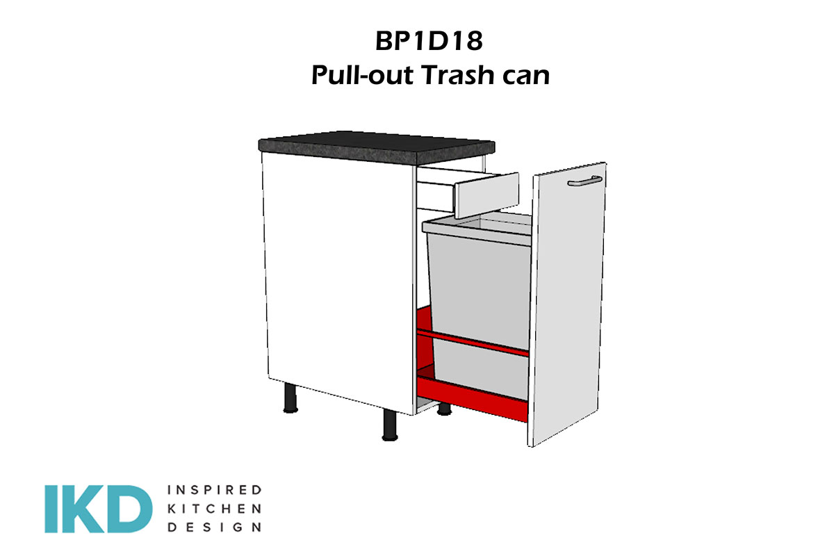 bp1d18 pull-out trash can