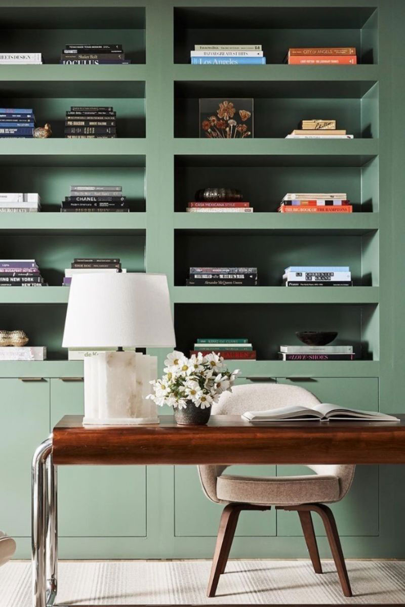 green neutral cabinets