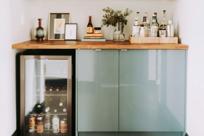 IKEA Cabinets for Bars