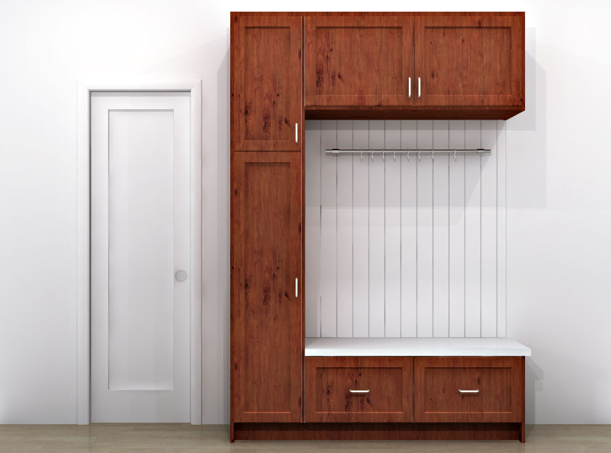 mudroom rendering semihandmade fronts