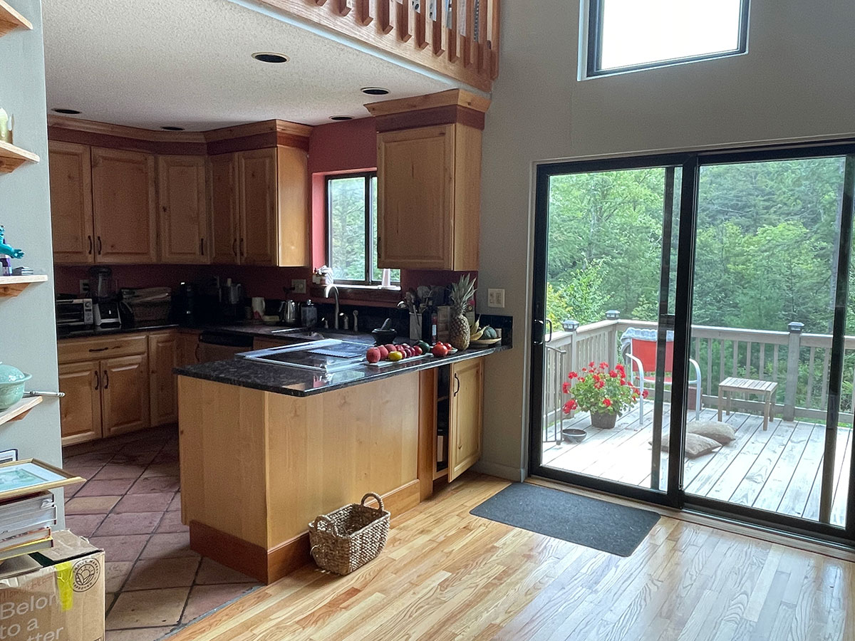 before photo treehouse kitchen