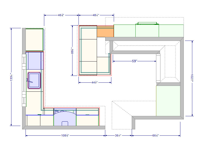 treehouse kitchen floor plan