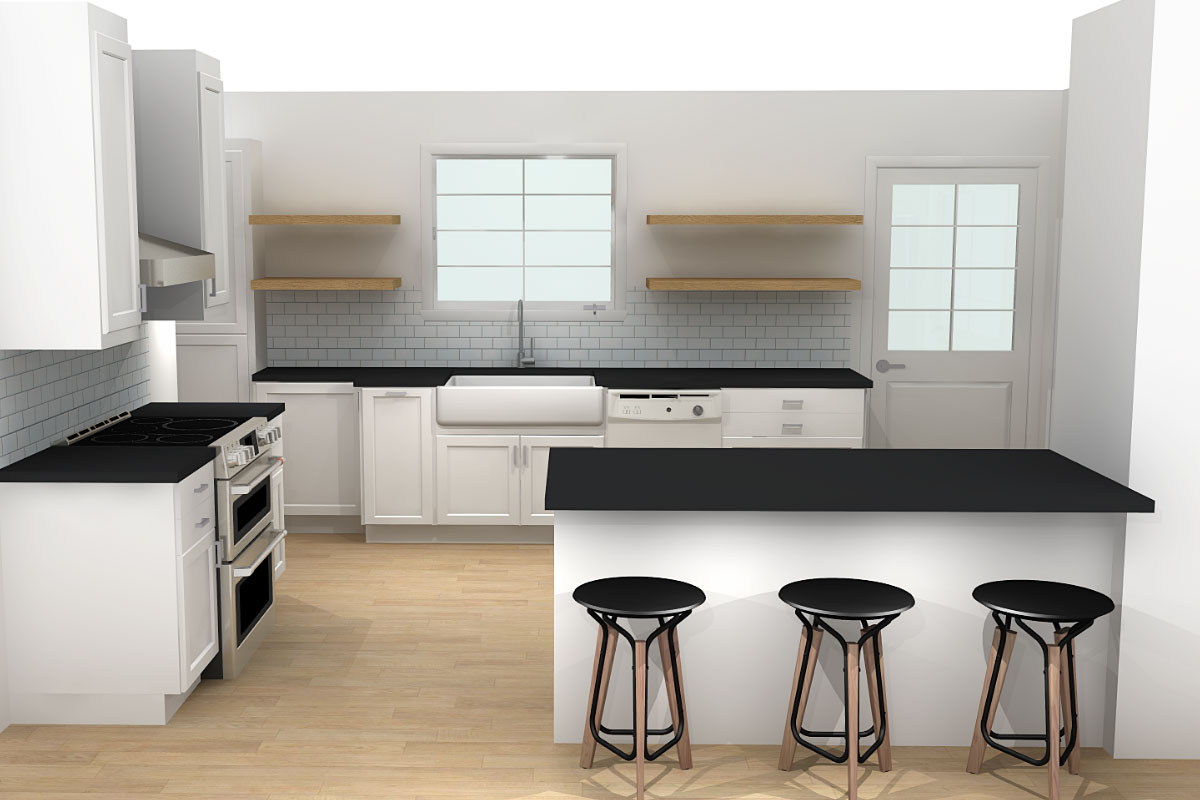 black countertops ikea kitchen
