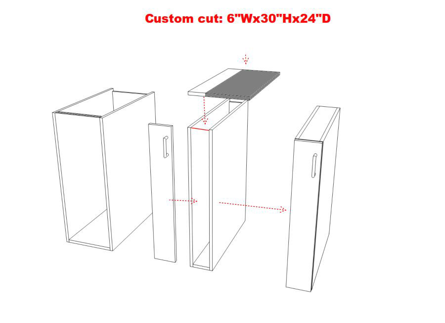 Custom Cut IKEA Cabinet