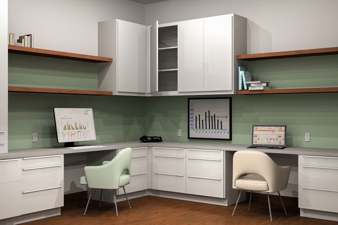50 Home Office Designs with Kitchen Cabinets and Shelves, Modern Storage  Ideas