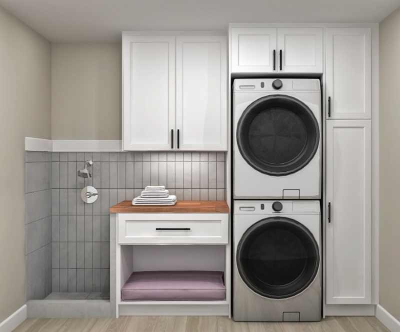 Using Cabinets To Organize Your Laundry Room - CT Kitchen & Bath