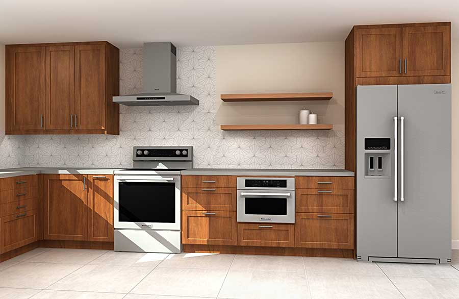 Microwave placement for a small kitchen