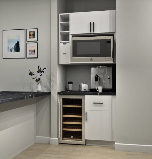 Build Your Own Bar or Coffee Station With IKEA Cabinets