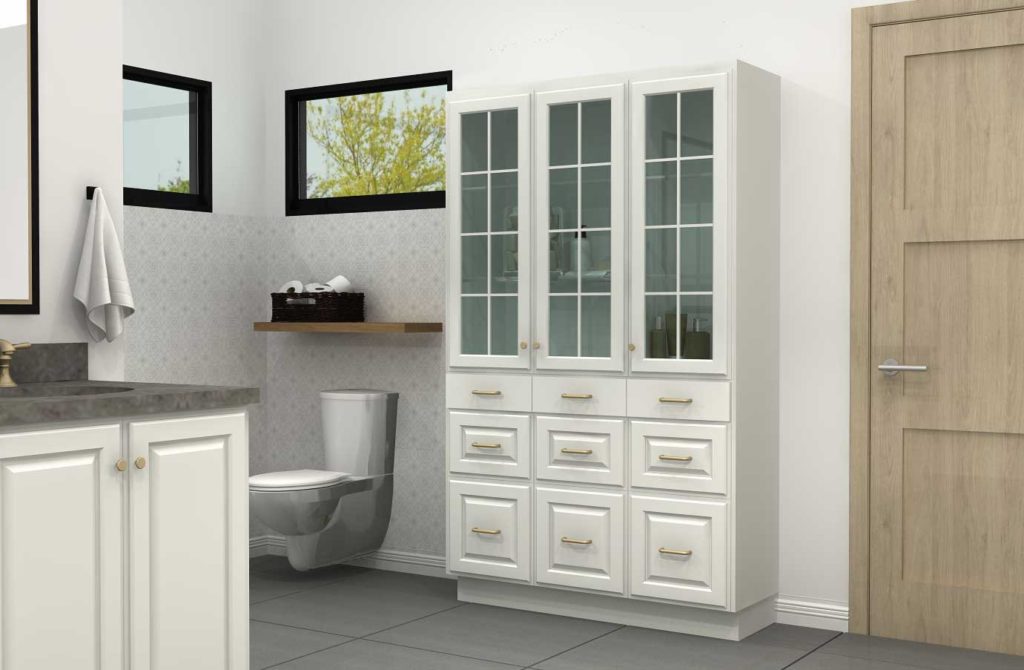 A Practical IKEA Linen Cabinet for Your Master Bathroom