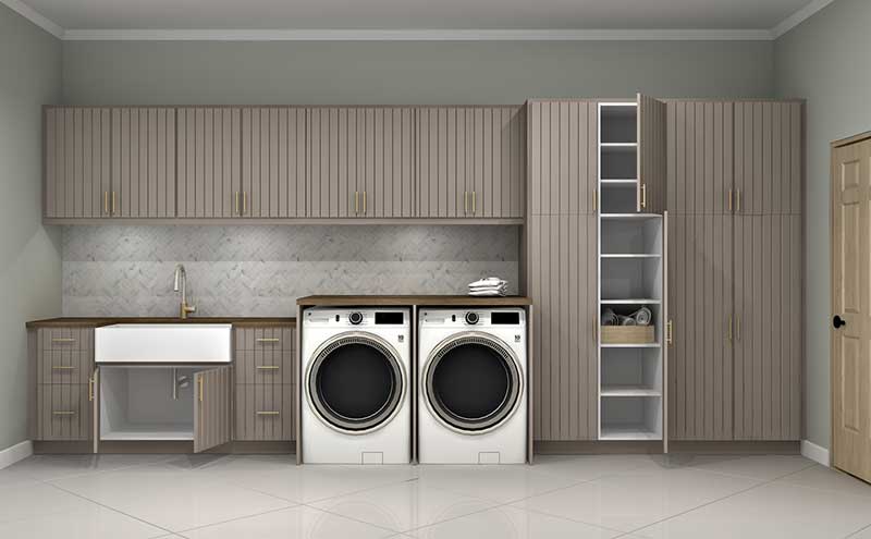 3 Laundry Room Designs & with Made IKEA Semihandmade Products