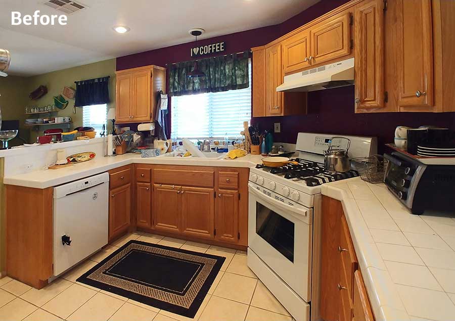 Before & After: From Breakfast Bar to Storage Space  Kitchen cabinet  remodel, Breakfast bar kitchen, Cabinet remodel