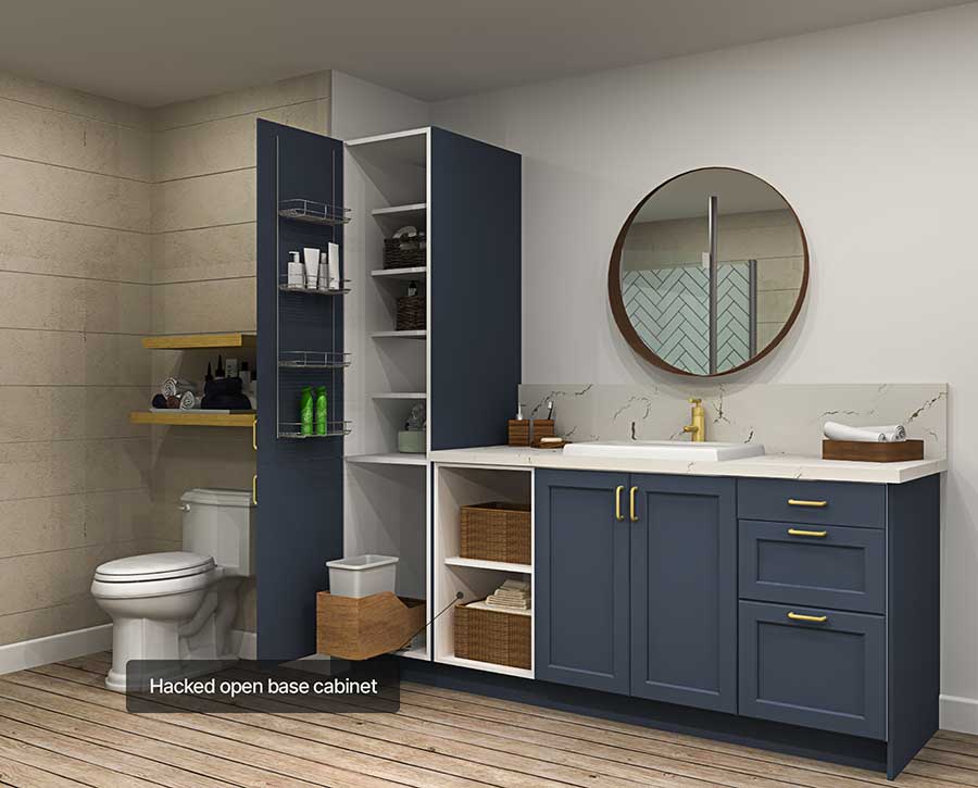 Easy ways to fit in extra bathroom storage - IKEA