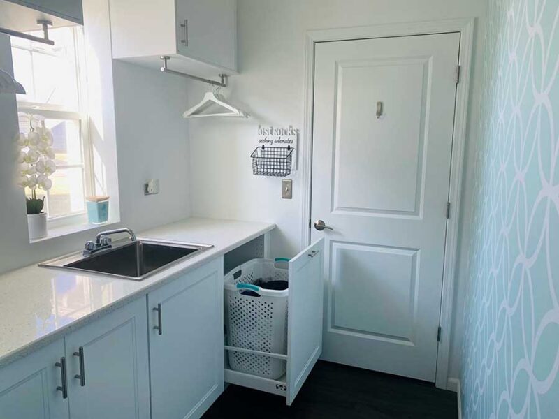 Laundry Room Design Built Using IKEA Cabinets