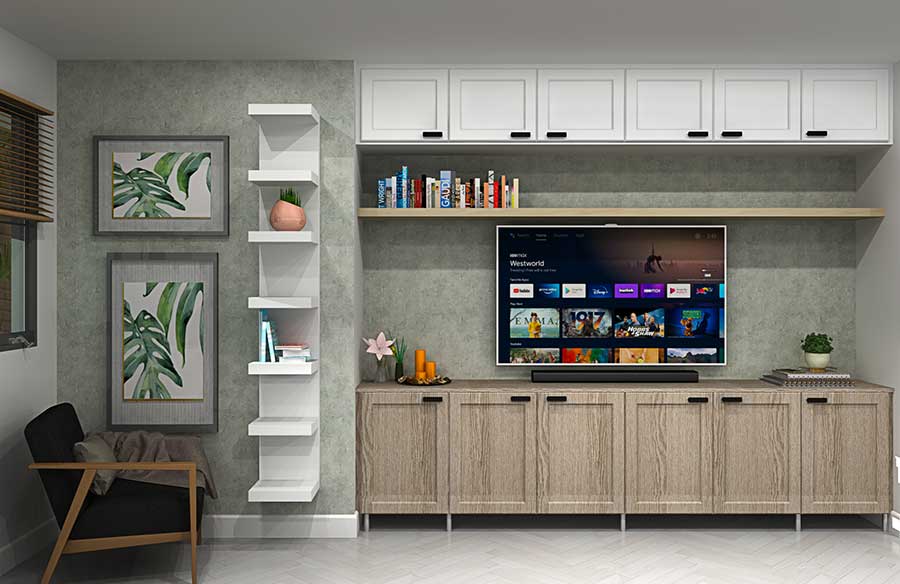 Rendering of IKEA media center