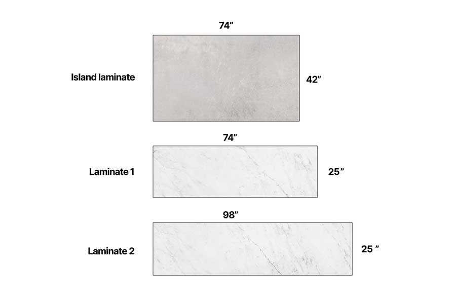 laminate countertops for kitchen islands