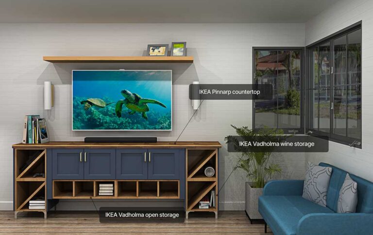 Custom IKEA Media Centers – Designed For Under $1,500