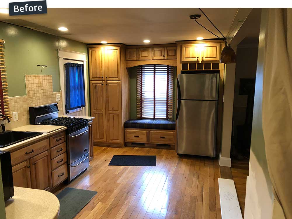 Before photo of kitchen remodel