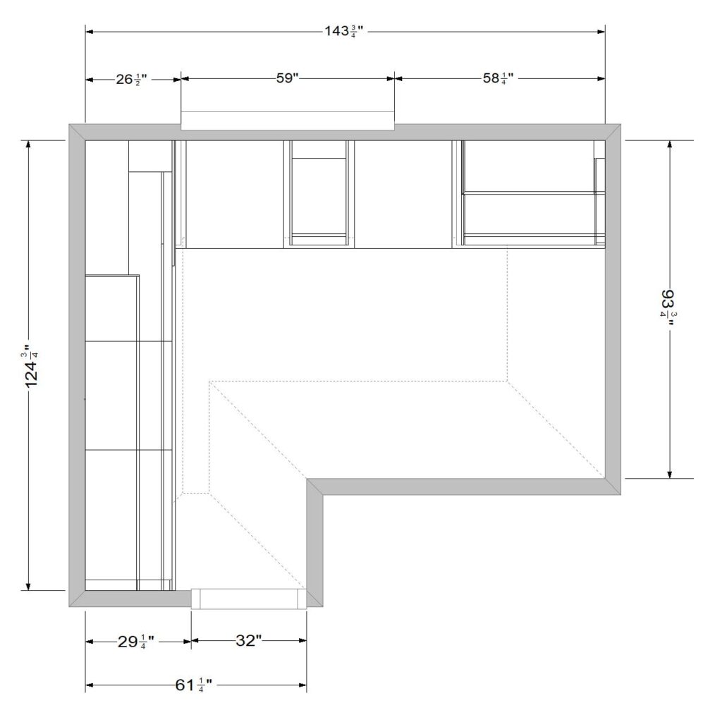 IKEA cabinet floor plan design