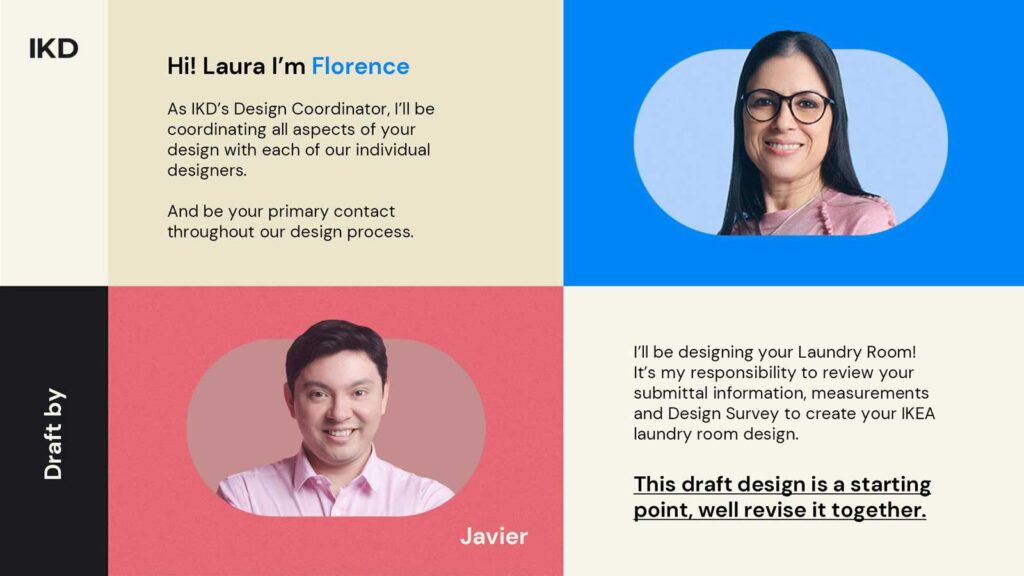 IKD designer and coordinator, Javier and Laura IKD designers.