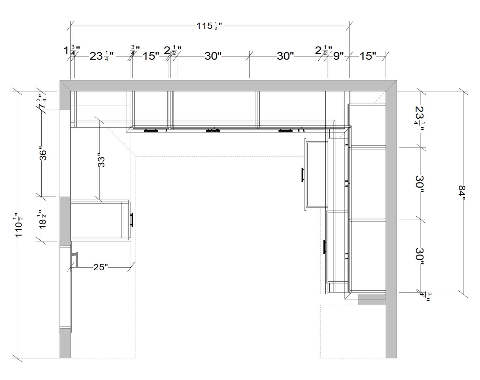 IKEA mudroom layout, design and measurements