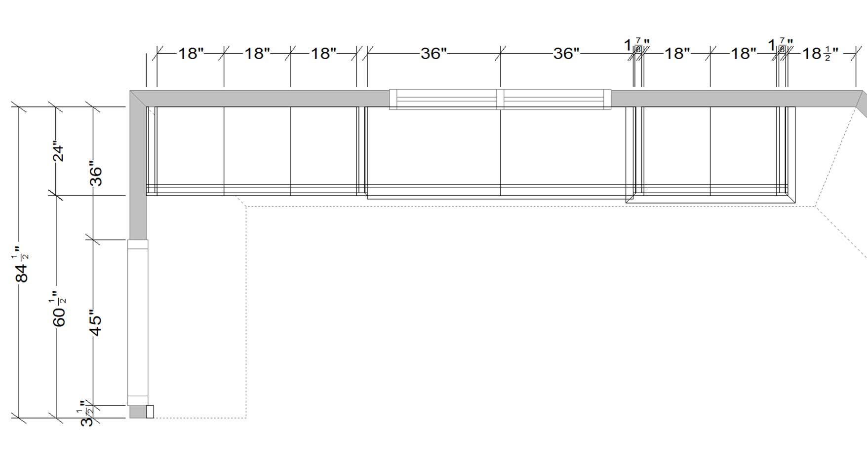IKEA mudroom design showing mudroom floorplan